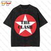 The Clash'Star Logo' Vintage Oversized T-Shirt POQQ