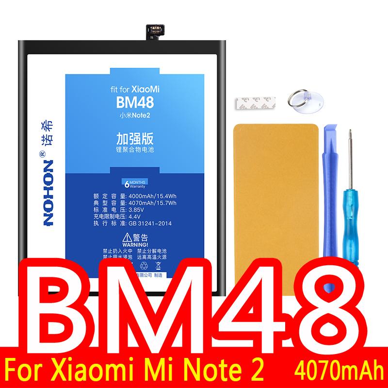 Сменный аккумулятор NOHON для Xiaomi Mi 8 Pro 9SE Redmi 3 3S 3X 4 XA 5 Plus K20 Pro 7 8 T Note 2 3 4 X