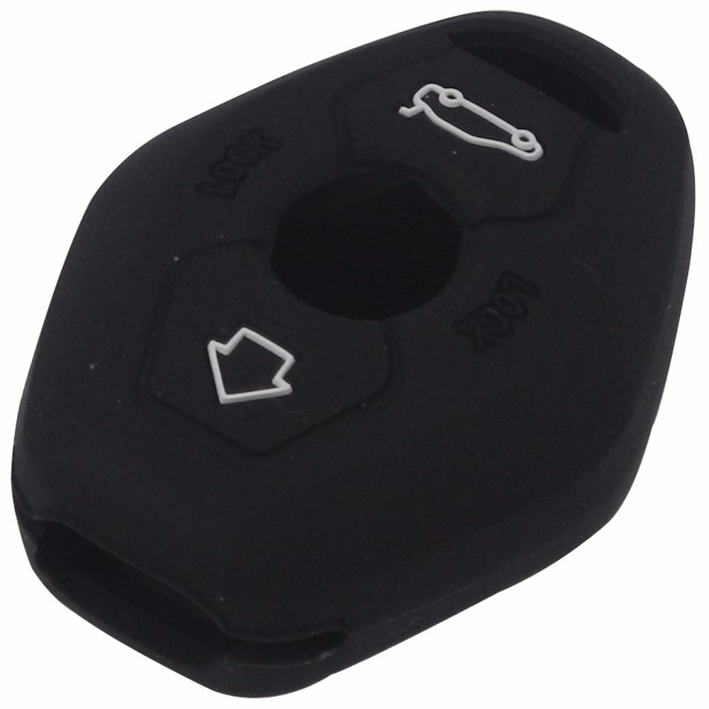 Jingyuqin 3B Remote Silicone Key Case Car Styling Cover For BMW X3 X5 Z3 Z4 3 5 7 Series E38 E39 E46 E83 FOB Set Protective