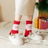 Thick Fashion Design Duck Santa Deer Christmas Hosiery Women Socks Coral Fleece Socks Floor Socks