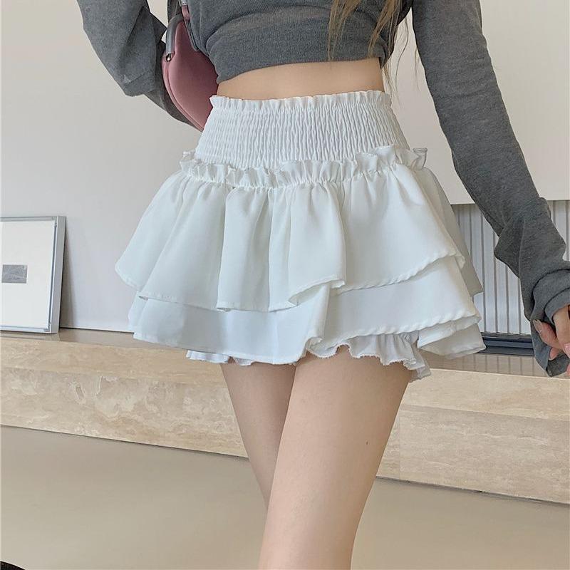 Элегантная летняя балетная юбка с высокой талией: Сладкий и острый тонкий пуховик