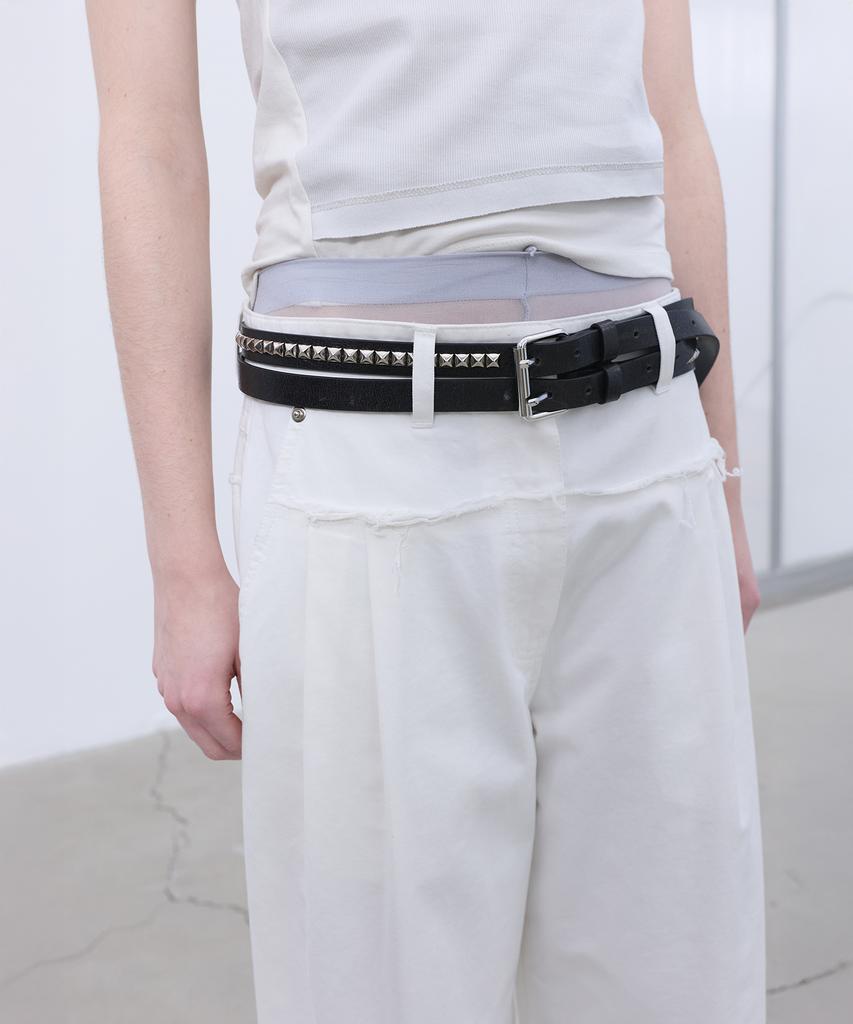 LCDC™ Frayed Line Detail Pants (White)