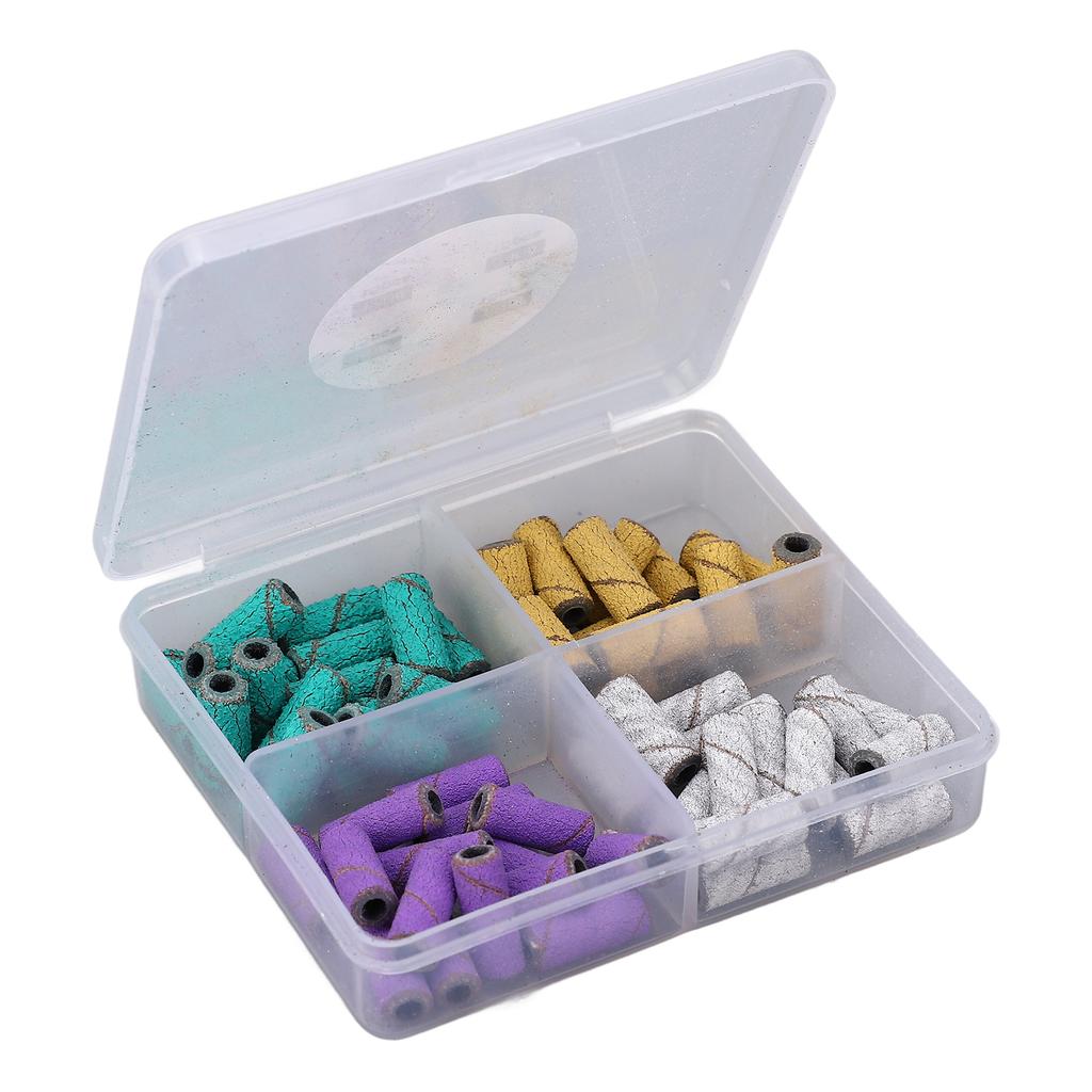 60 шт., шлифовальные ленты для ногтей с оправкой, инструмент для маникюра, профессиональные ленты для полировки ногтей 80 120 18