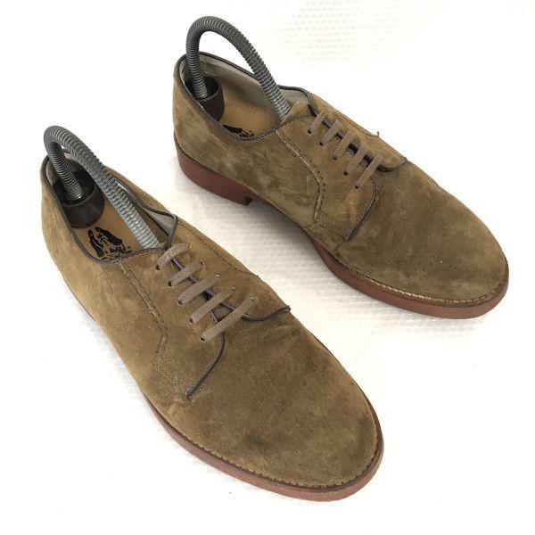 HUSH PUPPIES Замшевые туфли с простым носком Мужские 24.5 Коричневые Деловые(ИСПОЛЬЗОВАЛ)