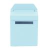 1:12 Mini Doll House Decoration Villa Accessories Colored Wood Mailbox Flipable MailboxBlue