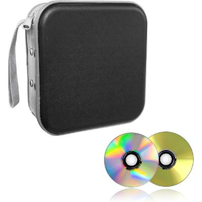 Футляр для CD на 48 дисков Augeny, Портативный футляр-держатель для DVD из твердого пластика, Кошелек-альбом для хранения дисков для автомобиля, дома, путешествий, Органайзер для переноски, Универсальный