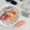 Корейский стиль Клешня для волос с крабом и рыбой Сладкая геометрия Зажим-акула Зажим для волос с морскими животными Ежедневный
