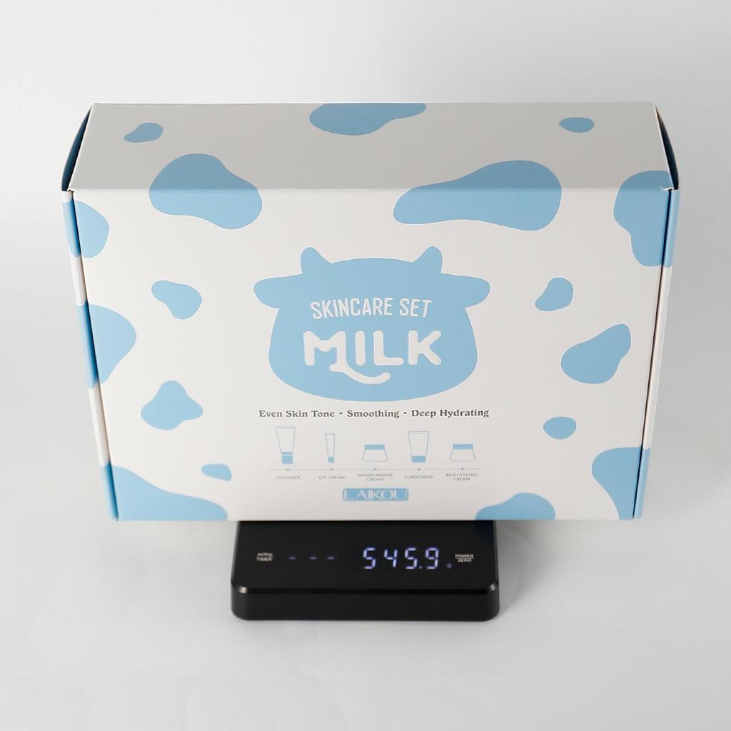 Laikou 5-Piece Milk Skincare Set: Hydrating & Moisturizing Facial Care Collection
