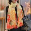 New Spring and Summer Soft Yarn Scarf Large-size Printed Beach Towel High-end Sun Protection Scarf Shawl