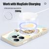 Магнитный чехол для Magsafe для iPhone 17 Pro Max с принтом Цветочные линии, Мягкий силиконовый чехол-задняя панель для iPhone 16 15 14 13 Pro Max 16e 17e