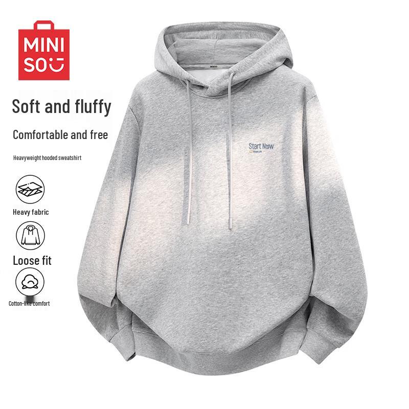 MINISO Men's Heavyweight Hooded Pullover