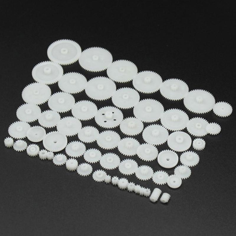 58Pcs/Set Diy Model Motor Gear Kit 0,5 Modulus Пластиковый комплект шестерен, Diy Toys