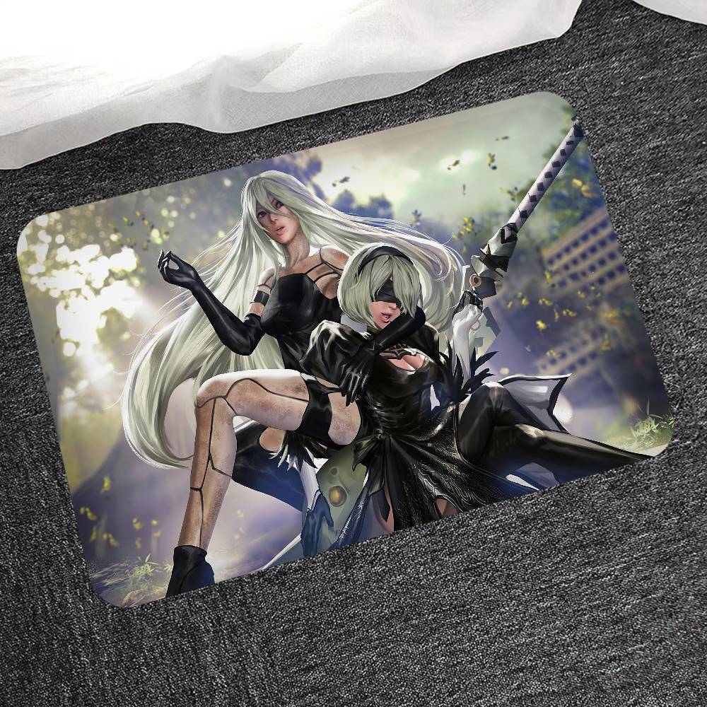 Игра NieR Automata Напольный коврик Прямоугольный Противоскользящий Домашний Мягкий Коврик для ванной Передняя дверь В помещении На улице Коврик Приветственный коврик