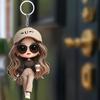 1 милый акриловый брелок для девочки, плоский 2D, праздничный подарок, аксессуары для рюкзака, украшение для ключей, украшение для автомобиля, брелок, подвеска