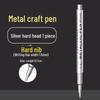 Metallic Gold Silver Craft Paint Marker - Water-Based Signature Pen for Metal
