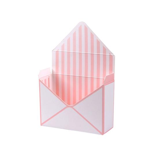 Романтический конверт в полоску, букет цветов, бумажная упаковка, держатель для коробки, подарок флориста