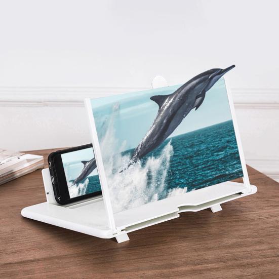 Phone Screen Amplifier Mobile Phone Holder Lens Video Magnifier Foldable Portable Phone Screen Enlarger for Eye