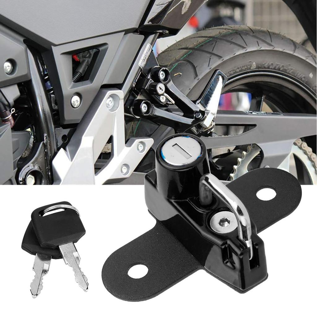 Motorcycle Modification Aluminum Alloy Helmet Lock Mount Hook Fit for Suzuki V Strom 250 2017+(Black )
