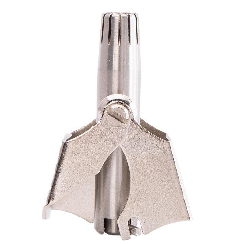 Ручной триммер для волос в носу из нержавеющей стали для мужчин и женщин - маленькие ножницы с круглой головкой для чистки ноздрей