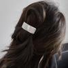 Metal Ponytail Hair Clip Geometric Semi-circle Anti-slip Strong Silver Color Curved Golden Shiny Alloy Hold Women Hair