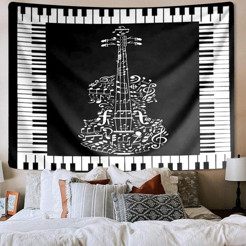 Music Fusion Art Tapestry Room Decoration Wall Hanging for Living Room Bedroom, dormitory, Birthday and Christmas gifts