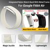 2 шт. Официальный нейлоновый браслет в тон для Google Fitbit Air, металлический ободок для часов, волшебная пряжка, легкий дышащий ремешок