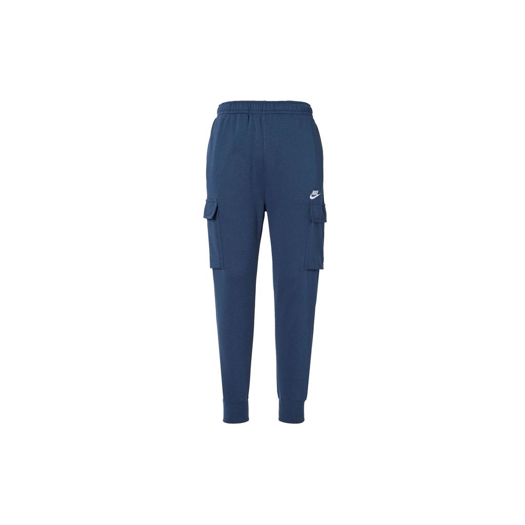 Nike Спортивная одежда Клубные флисовые брюки-карго для мужчин Брюки королевского синего цвета CD3130-410