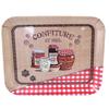 Les Trésors De Lily [M1325] - Small Tray 'Jam and Honey' Beige Red (red Tiles) 15x20 Cm