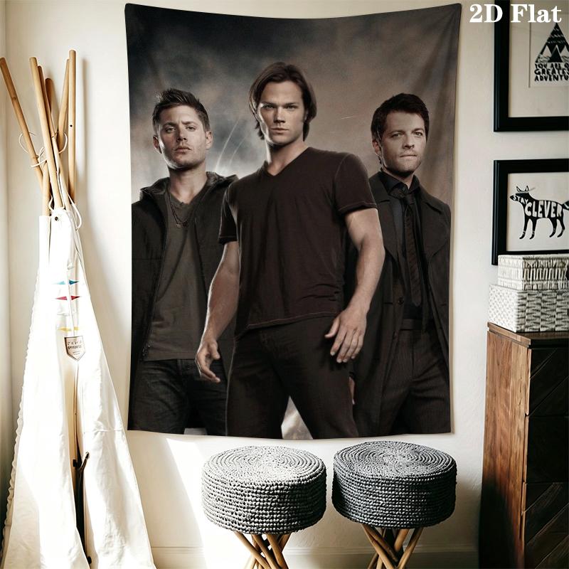 supernatural Wall Tapestry Aesthetic Wall Hanging Printed Fabric Blanket Decorative Tapestries for Bedroom Living Room Home Decor