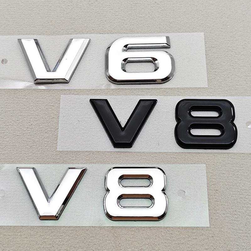 3D ABS Красный Хром Черный V8 V6 Наклейка на Задний Багажник Автомобиля Эмблема Значок Наклейки Для TOYOTA Авто Аксессуары KS4