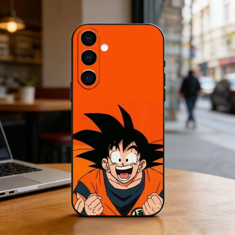 Dragon Ball Son Goku Phone Case For Samsung Galaxy A73,A72,A71,A70,A53,A52,A51,Soft Silicone Black Cover