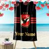 Name Custom Al Ahly Sporting Print Beach Towel, Large Soft Quick Dry Towel for Beach Camping Swimming