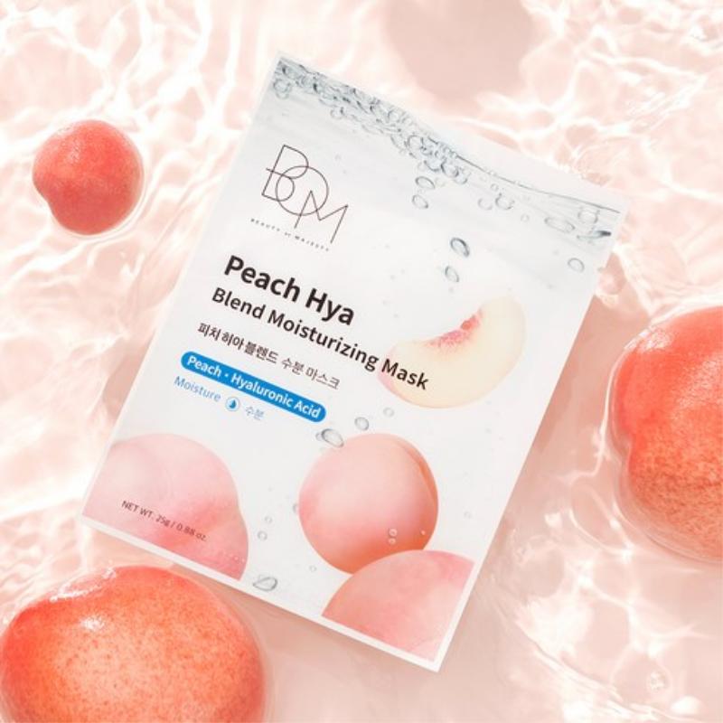 BOM Peach Hya Blend Moisturizing Mask 25gX10 sheets