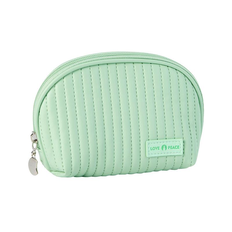 New Half Round Cosmetic Bag Women Make Up Bag Travel Cosmetics Storage Bags Makeup Pouch Mini Clutch Bag Travel Organizer