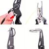 1pc red Multifunction Fishing Tools Accessories for Goods Winter Tackle Pliers Vise Knitting Flies Scissors Braid Set Fish Tongs