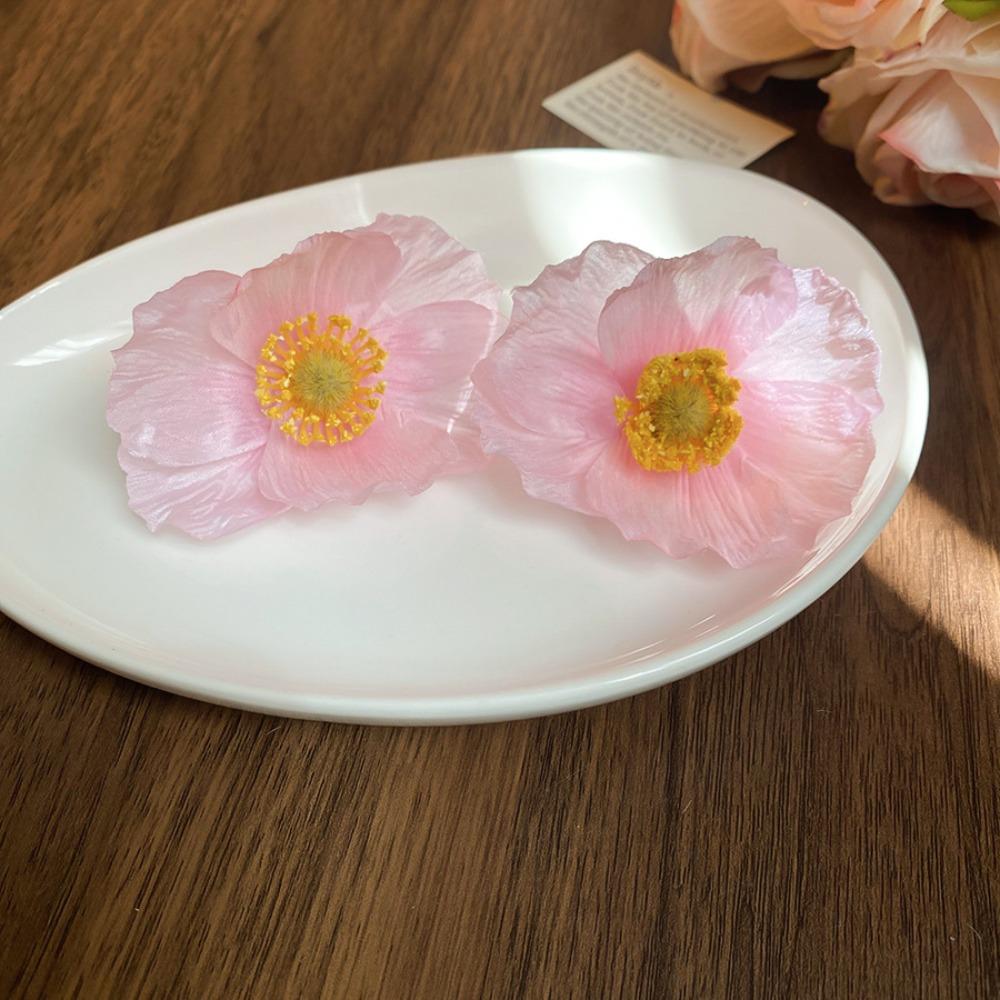 Элегантные серьги-цветы, преувеличенные крупные женские украшения, новые серьги-гвоздики в виде лепестков для женщин/девочек