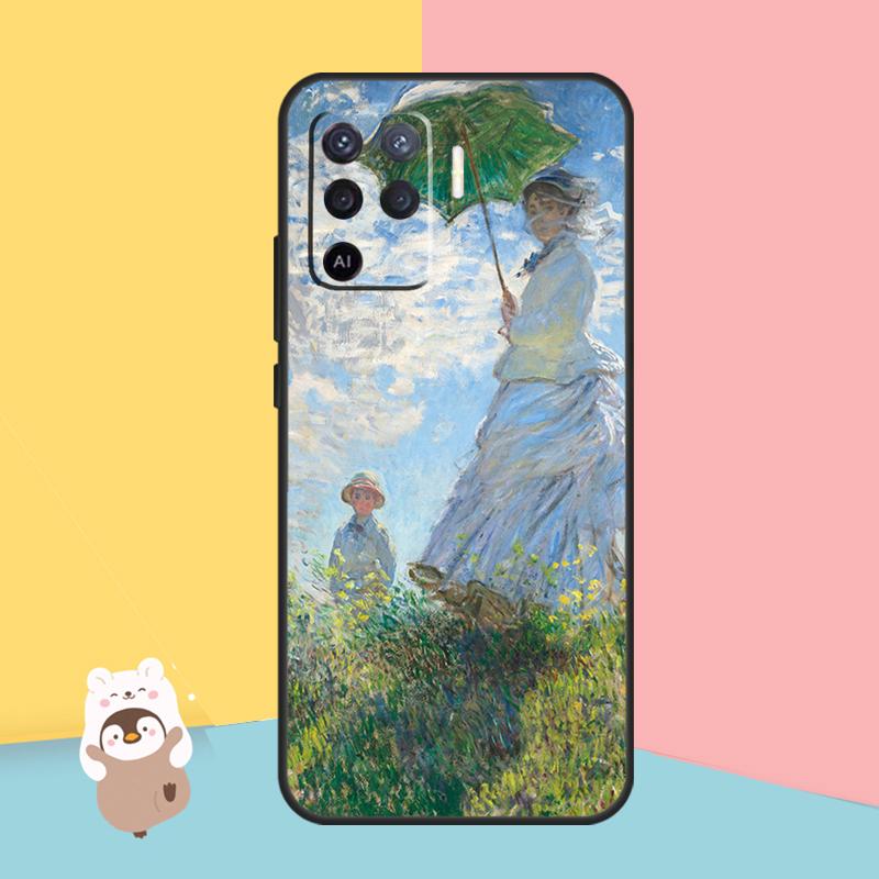 Чехол Claude Monet Garden Lotus Bridge для OPPO A94 A74 A54 A53S A53 A31 A5 A9 2020 A52 A72 A83 A91 A93 A1K A15 A16, чехол