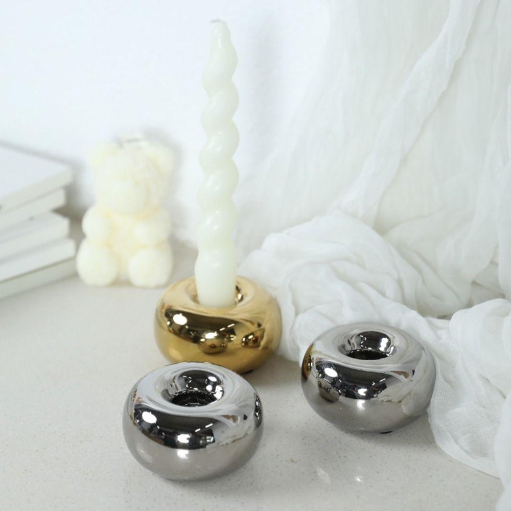 Ceramic Candle Holder Modern Aroma Diffuser Tabletop Ornament Aroma Container Photography Props