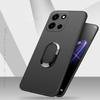 For OnePlus Turbo 6 Case Finger Metal Ring Kickstand Phone Case Car Holder Matte Soft Silicone Housing for OnePlus Turbo 6V Phone Casing