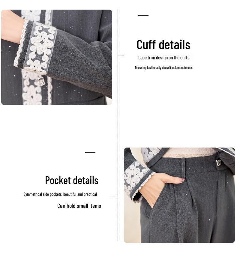 2025 Spring Casual Chic Two-Piece Set: Age-Defying Cardigan & Wide-Leg Pants