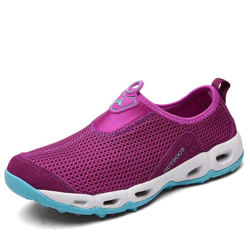 Летние сетчатые походные туфли для кемпинга, сетчатые wading shoes для мужчин и женщин, дышащая обувь