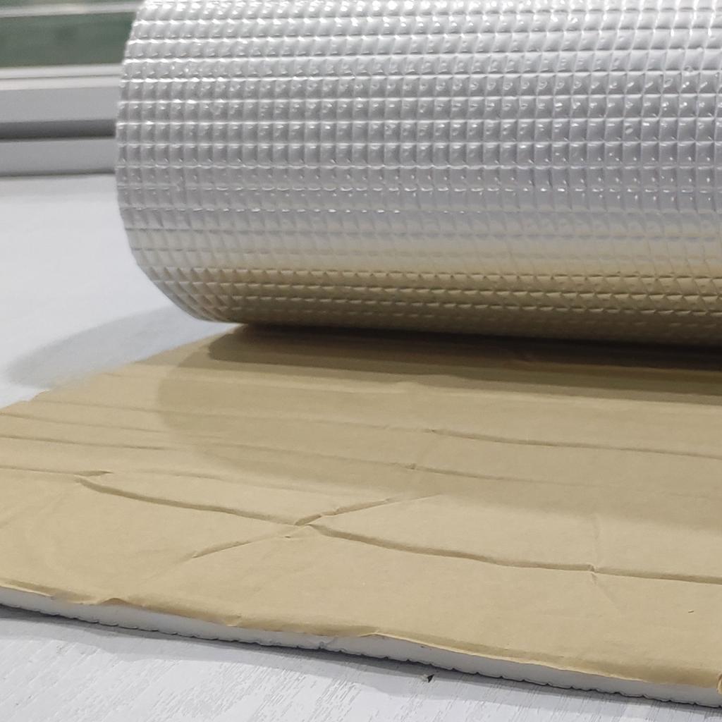 Теплоизоляция для автомобилей толщиной 6 мм, глушитель из алюминиевой фольги, хлопок, автозвукоизоляция, демпферная пена для изоляции автомобилей