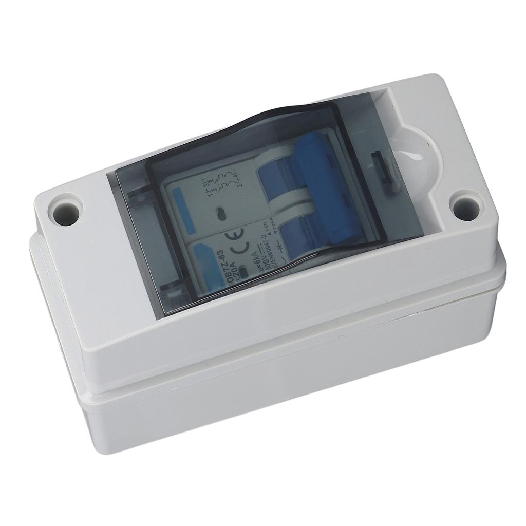 Circuit Breaker MCB PV Combiner Box Waterproof Disconnect Switch 1000V DC 20A with Distribution Box