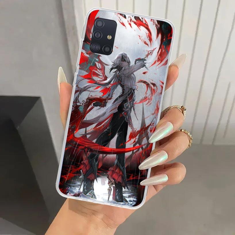 Чехол для телефона Arlecchino Genshin Impact для Samsung Galaxy A52 A32 A22 A12 A02S A50S A30S A10S Note 20 Ultra 10 Plus S10 A31 A20 A7