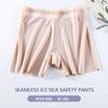 Flarixa Ice Silk Plus Size Lace Safety Shorts Seamless Mid Waist Thin Women's Summer Shorts Breathable Silk Crotch Boxer Women