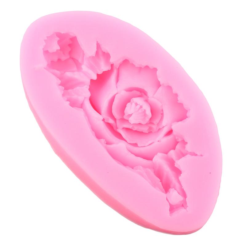 Силиконовая форма в форме розы, 3D формы для помадки для DIY, инструменты для украшения торта, форма для конфет, смолы, глины, формы для шоколадной мастики