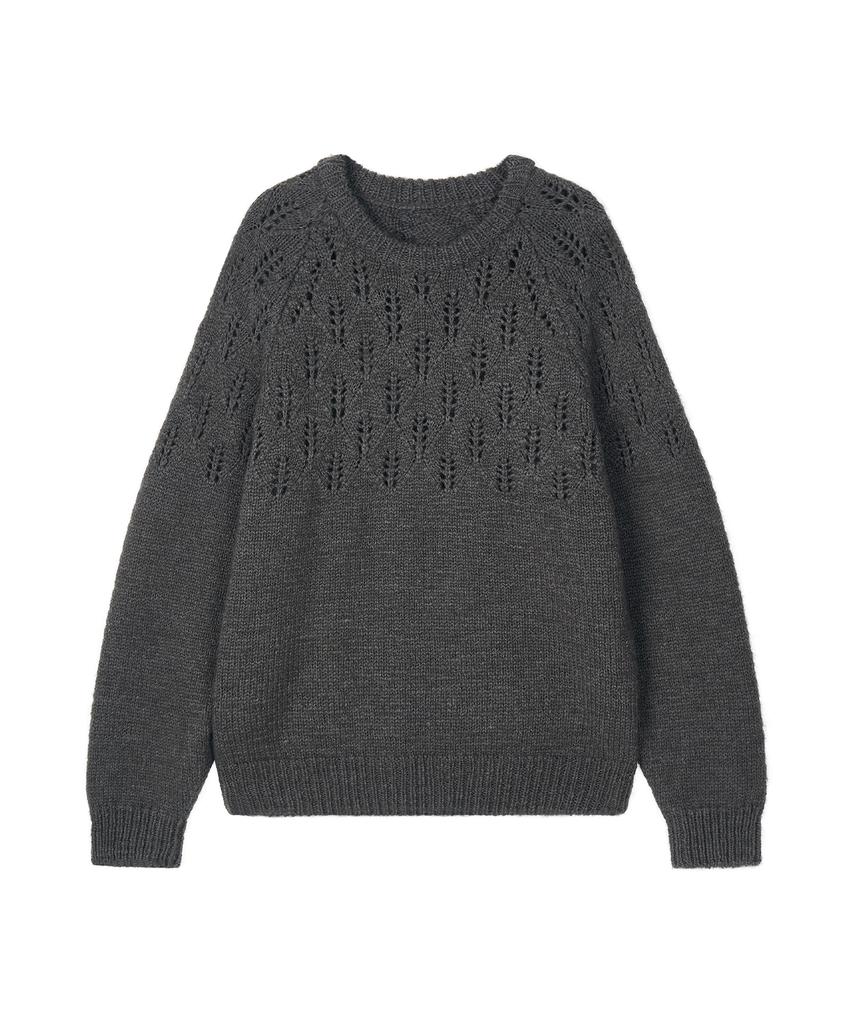 MIDNLOW Covent Wool Sweater (Grey)