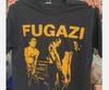 Vintage Fugazi Punk Band Retro Style Black Unisex Tshirt Men Women