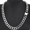 Hip-Hop Waterproof Mens Necklaces 14MM Wide Cuban Curb Link Chain Necklace Man In Polished 316L Stainless Steel Bikers Jewellery