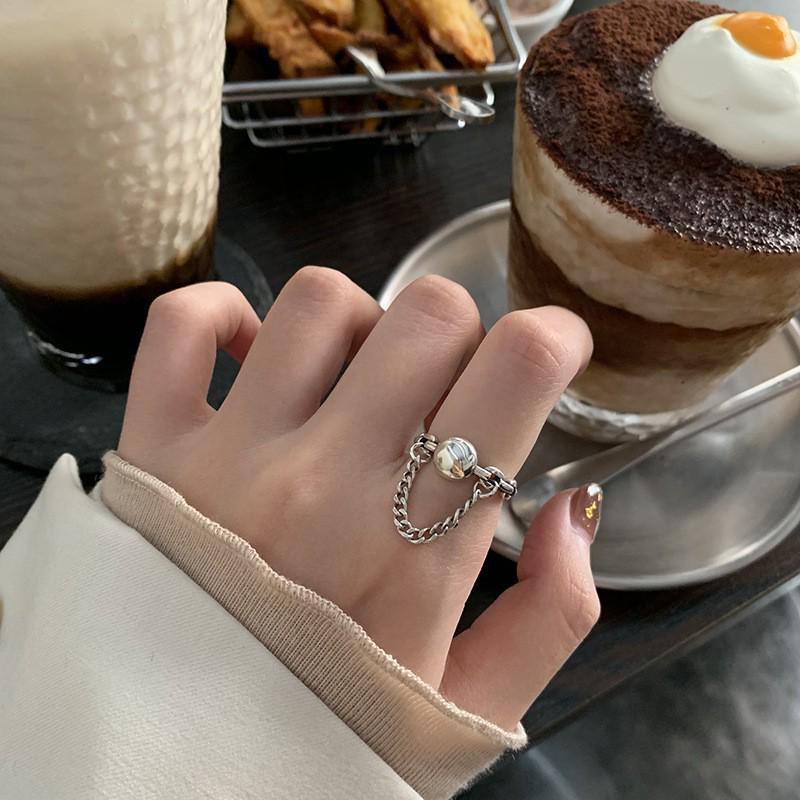 925 Silver-Plated Irregular Plain Ring for Women - Korean Simple & Trendy Design, Non-Fading